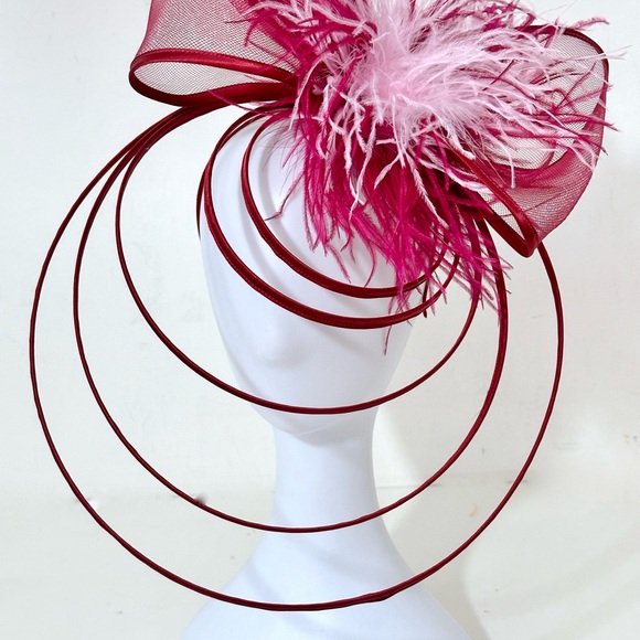 Bow Fascinator Headband, Kentucky Derby Spiral Bow...